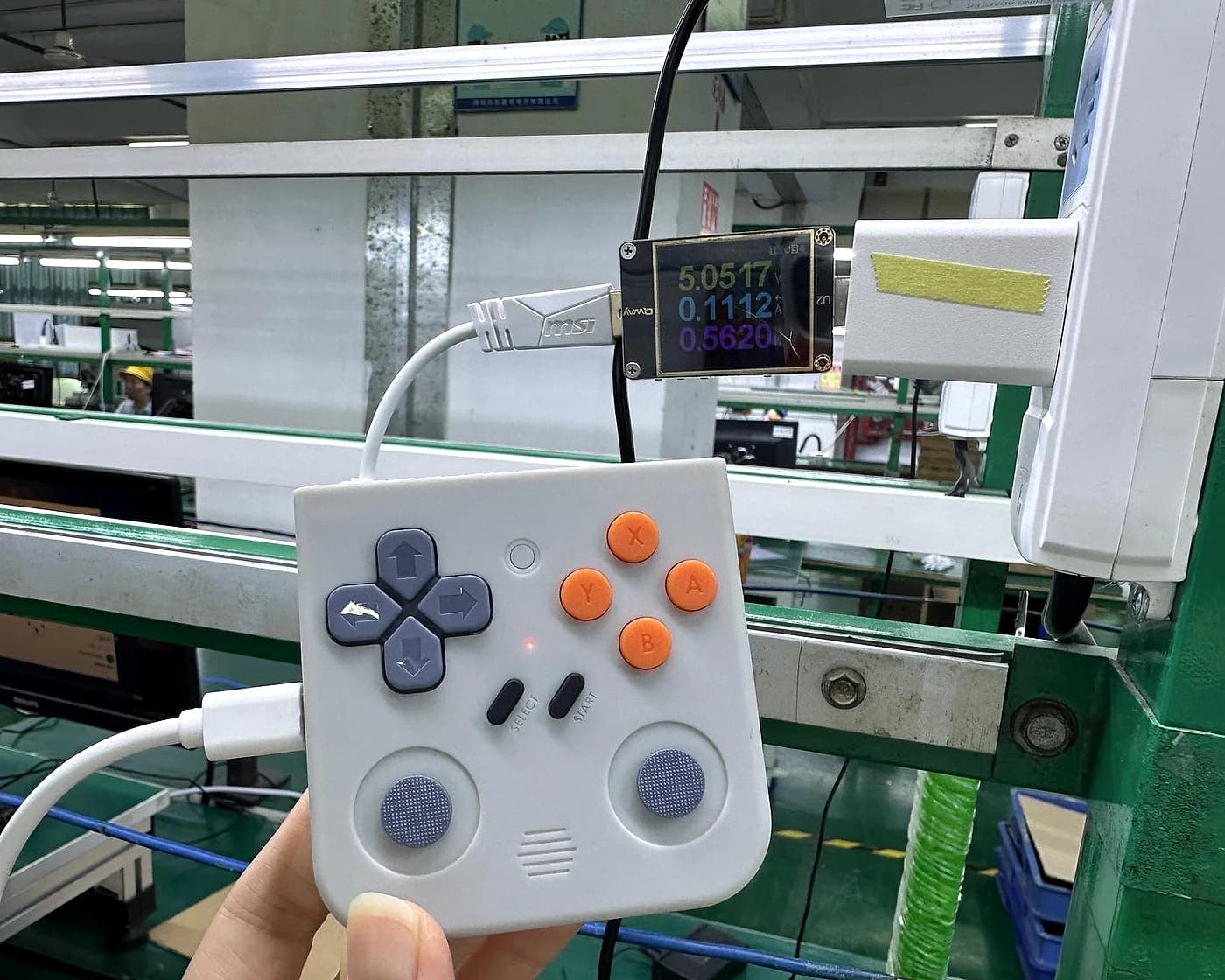 A SOOLRA™ controller undergoing a powered functional check